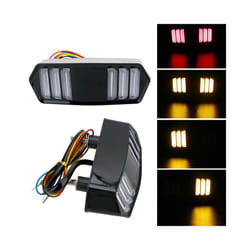 Motorcycle Tail Light 12V Led Rear Brake Light Lamp Turn Signal Indicator - Red and Yellow light