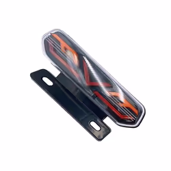 12V Motorcycle Rear Lights LED Motorcycle Brake Light ATV Tail Light Motorbike - Black