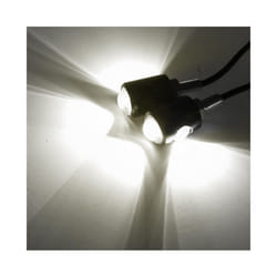 2Pcs Universal Motorcycle Signal Light LED Lamp Motorcycle Led License - White