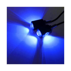 2Pcs Universal Motorcycle Signal Light LED Lamp Motorcycle Led License - Blue