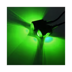 2Pcs Universal Motorcycle Signal Light LED Lamp Motorcycle Led License - Green