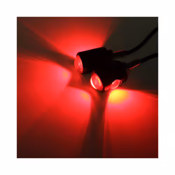2Pcs Universal Motorcycle Signal Light LED Lamp Motorcycle Led License - Red