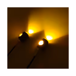 2Pcs Universal Motorcycle Signal Light LED Lamp Motorcycle Led License - Yellow