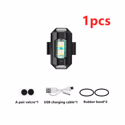 Motorcycle Lights LED Drone Strobe Light Universal Anti-Collision Bike - 1PCS