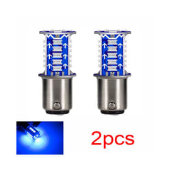 Motorcycle Brake Light LED Bulb Flasher 12V Flashing Turn Indicator Brake - 2pcs blue
