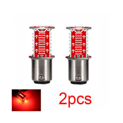 Motorcycle Brake Light LED Bulb Flasher 12V Flashing Turn Indicator Brake - 2pcs red