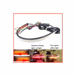 20CM 30CM 45CM 60CM Motorcycle Turn Signal Light Strip Moto Sequential - 20cm red and yellow