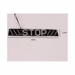 Motorcycle Turn Signals LED Flashing Brake Flashing Light Driving Stop - black
