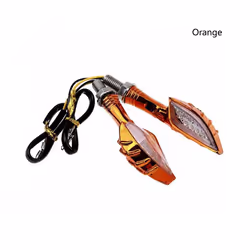 1 Piece 12 LED Turn SignalMotorcycle Turn Signals Light LED Tail Lights - Orange