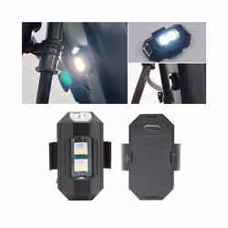Mini Wireless Flashing LED Light Motorcycle Bike Warning Strobe Aircraft - 3 colors