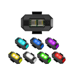 Mini Wireless Flashing LED Light Motorcycle Bike Warning Strobe Aircraft - 7 colors