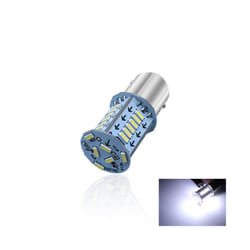 Motorcycle Brake Light Bulb 1157 Strobe LED Tail Stop Light Flash Reversing - White