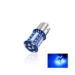 Motorcycle Brake Light Bulb 1157 Strobe LED Tail Stop Light Flash Reversing - Blue