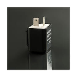 12V 2 Pin Motorcycle Blinker Adjustable LED Flasher Relay Turn Signal - black