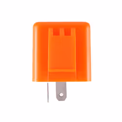 12V 2 Pin Motorcycle Blinker Adjustable LED Flasher Relay Turn Signal - Orange