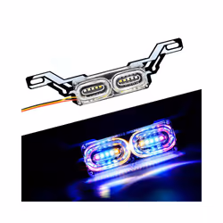Motorcycle DRL Strobe Brake Lamp LED Flash Stop Light Flow RGB Colorful - Colorful Lights