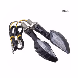 1 Piece 12 LED Turn SignalMotorcycle Turn Signals Light LED Tail Lights - black
