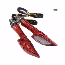1 Piece 12 LED Turn SignalMotorcycle Turn Signals Light LED Tail Lights - Red