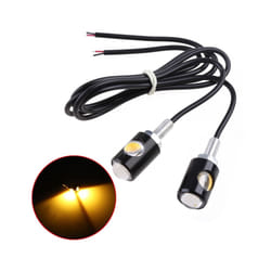 2Pcs LED Motorcycle Signal Lamp Number License Plate Light Mini Turn Signal - 2