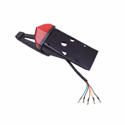 12V Motorcycle Tail LED Light Rear Fender Dirt Bike Taillight Brake Stop - Smoke