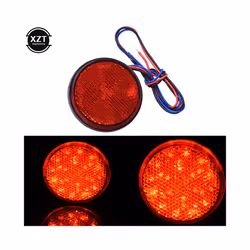 24 LED Motorcycle Brake Light Warning Light Truck Motorcycle Brake Reflector - Red