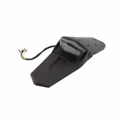 Motorcycle Tail Light Rear Fender Dirt Bike LED 12V Taillight Brake Stop - black