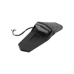 Motorcycle Tail Light Rear Fender Dirt Bike LED 12V Taillight Brake Stop - black