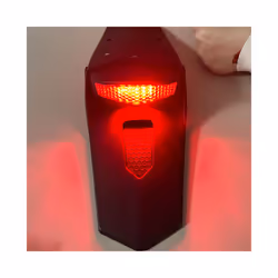 Motorcycle Tail Light Rear Fender Dirt Bike LED 12V Taillight Brake Stop - black