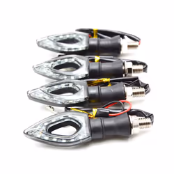 4Pcs 2Pcs Motorcycle Heart Shape Universal 12 LED Turn Signals Short Turn - 4pcs