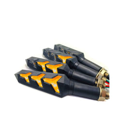 Universal Motorcycle Water Flowing  LED Turn Signals Blinker Lights Built - 4pcs