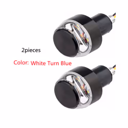 12V CNC Turn Signals Light Motorcycle LED Handle Bar End Blinker for Moto - 2pieces