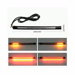 Flexible LED Light Strip with Tail Brake Stop Turn Signal Lights  Red - 1PCS