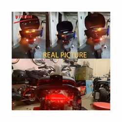 Flexible LED Light Strip with Tail Brake Stop Turn Signal Lights  Red - 1PCS