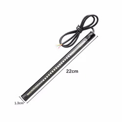 1PC Flexible LED Motorcycle Light Bar Strip Tail Turn Signal Tail Rear - 1PC