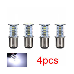 Motorcycle Brake Light LED Bulb Flasher 12V Flashing Turn Indicator Brake - 4pcs white