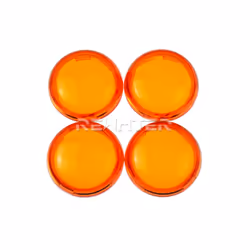Motorcycle Turn Indicator Signal Light Lens Cover For Harley Sportster - 2Pc Yellow Lens