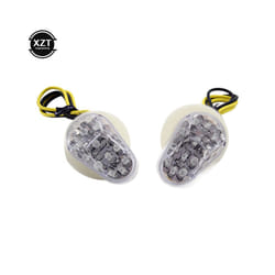 2pcs Motorcycle Turn Signals LED Indicator Flashing Photoflash Lights - A