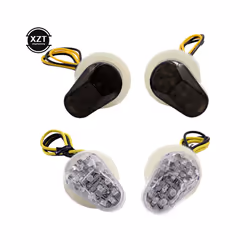 2pcs Motorcycle Turn Signals LED Indicator Flashing Photoflash Lights - B