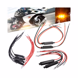 2Pcs 10W 10ohm Load Resistors - Fix LED Bulb Fast Hyper Flash Turn Signal - Double Lead A