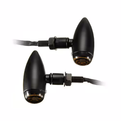 1 Pair 12V 13 LED Motorcycle Bullet Turn Signal Indicator Light Lamp - Black