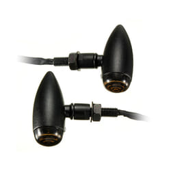 1 Pair 12V 13 LED  Motorcycle Bullet Turn Signal Indicator Light Lamp - Black