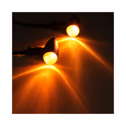 1 Pair 12V 13 LED  Motorcycle Bullet Turn Signal Indicator Light Lamp - Chrome