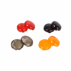 2pcs Turn Signal Indicator Light Lens Cover For Harley Touring Road King - 2PCS