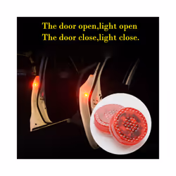 2pcs Magnetic Wireless 5 LED Car Door Opening Warning Lights Waterproof - Blue