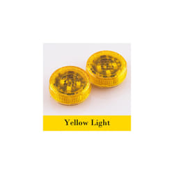 2pcs Magnetic Wireless 5 LED Car Door Opening Warning Lights Waterproof - Yellow
