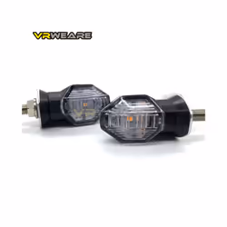 2Pcs Motorcycle Universal LED Turn Signal Lights Mini Indicator Blinkers - 2pcs