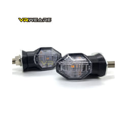 2Pcs Motorcycle Universal LED Turn Signal Lights  Mini  Indicator Blinkers - 2pcs