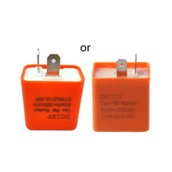 New 12V 2 Pin Motorcycle Blinker Adjustable LED Flasher Relay Turn Signal - A