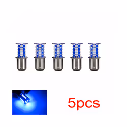 Motorcycle Brake Light LED Bulb Flasher 12V Flashing Turn Indicator Brake - 5pcs blue