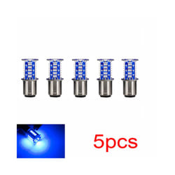 Motorcycle Brake Light LED Bulb Flasher 12V Flashing Turn Indicator Brake - 5pcs blue